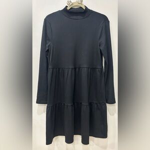 GAP Modern Mockneck Tiered Mini/Midi Dress
